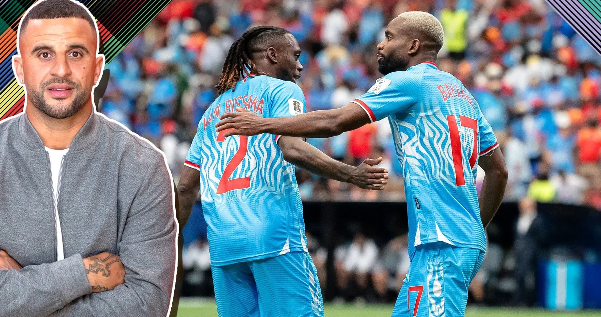 Players celebrating a goal during a match