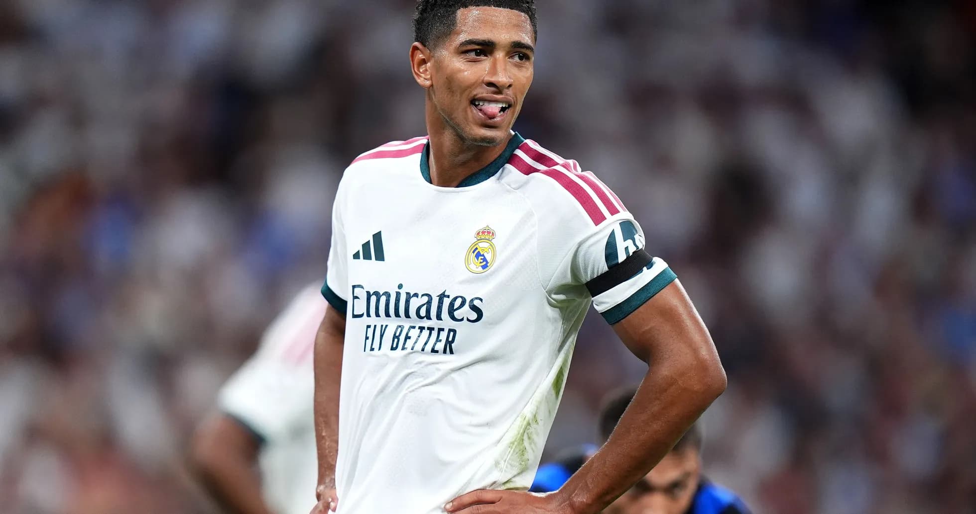Player in Real Madrid kit during match