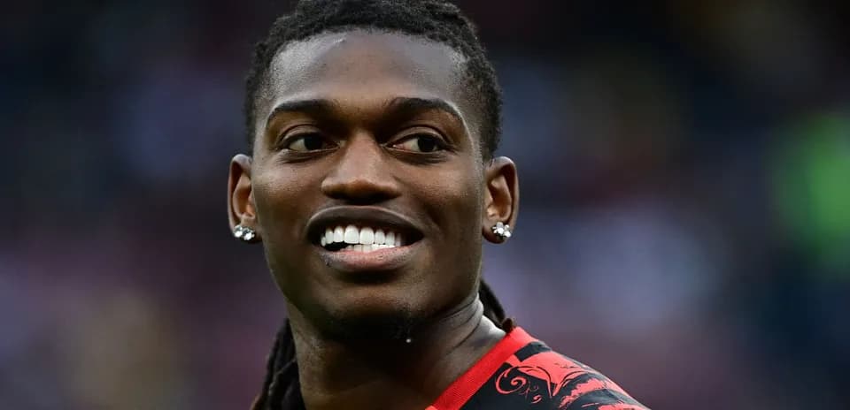 Player smiling during a match warm-up