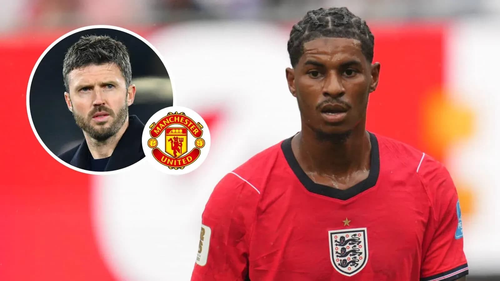 Marcus Rashford in England kit during match