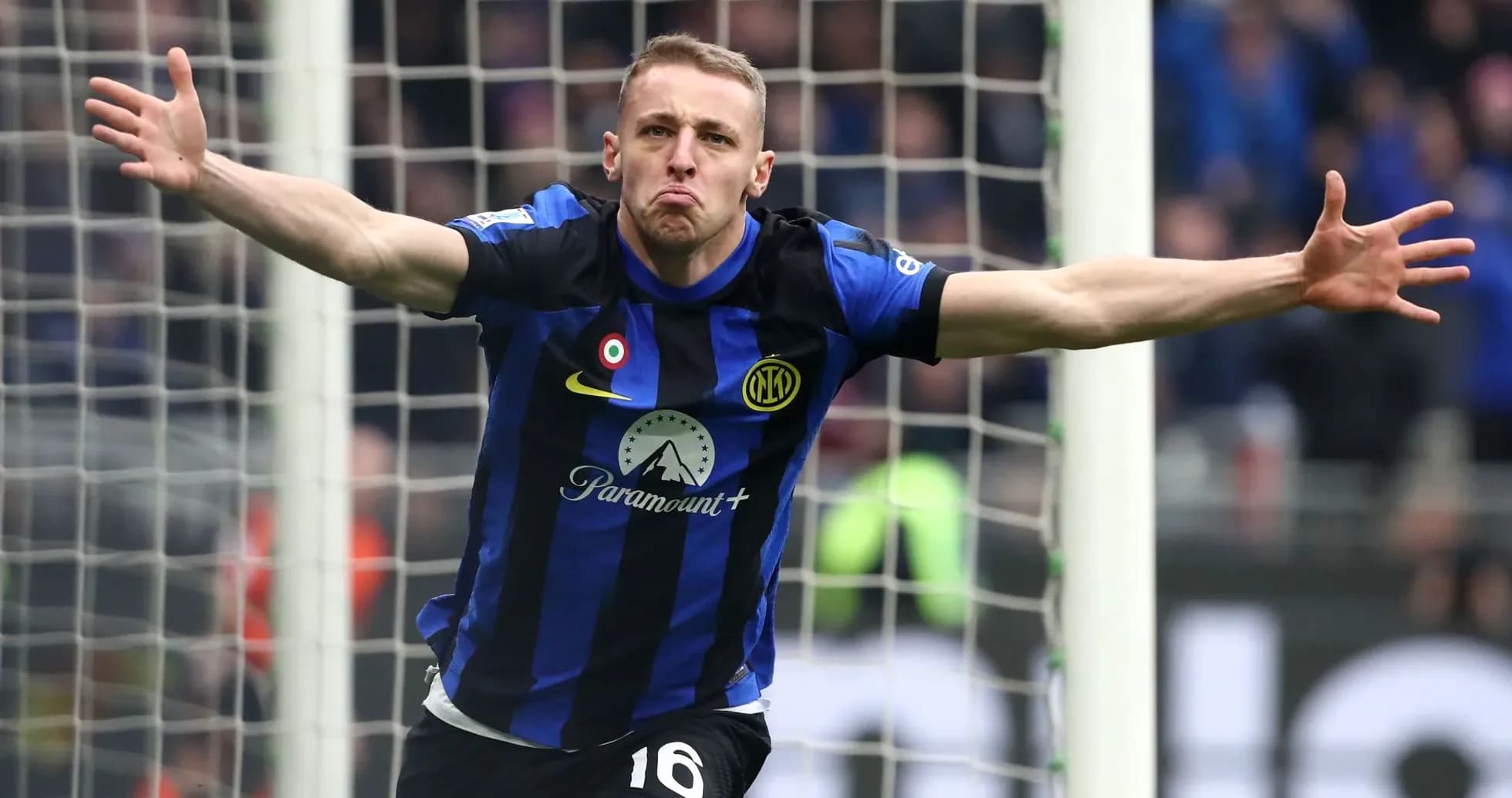 Player celebrating after scoring a goal in match