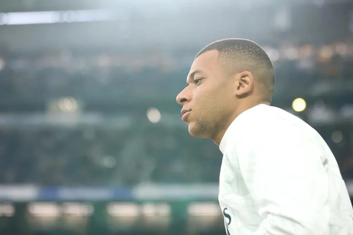Player observing the game from the sidelines
