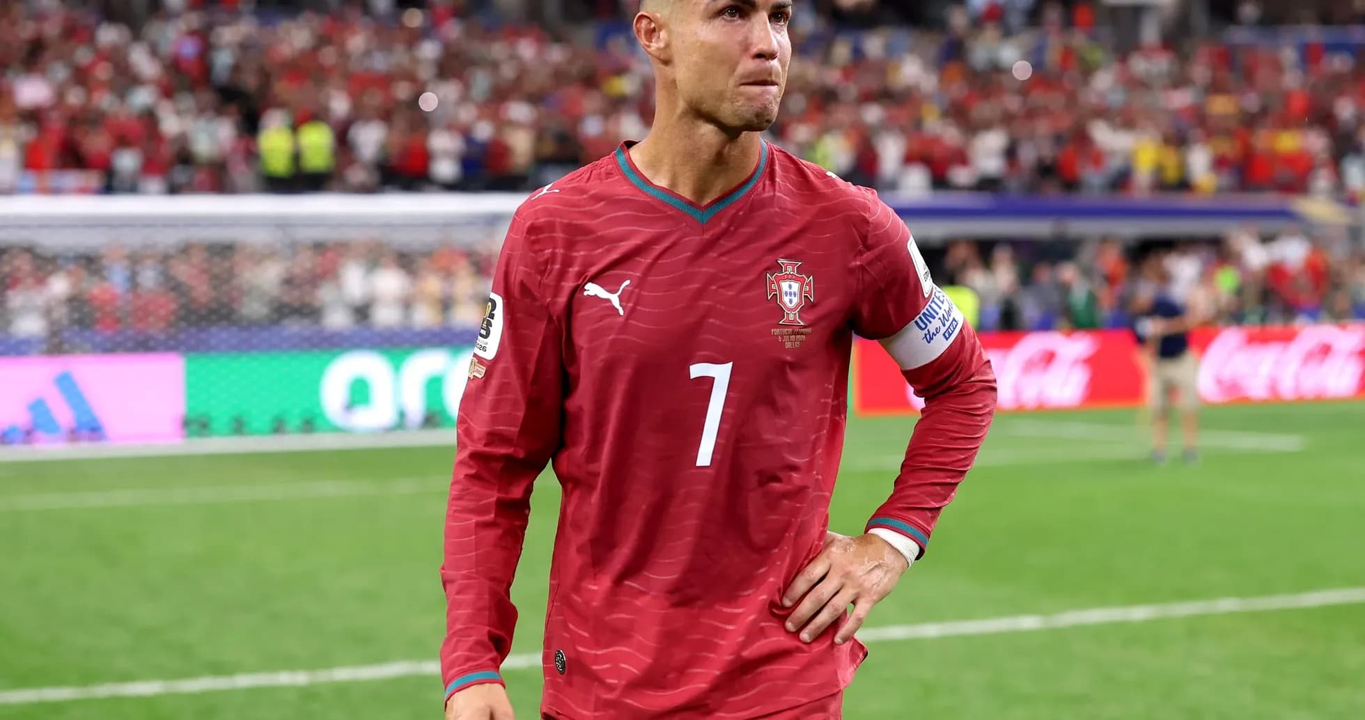 Cristiano Ronaldo during Portugal vs Spain match