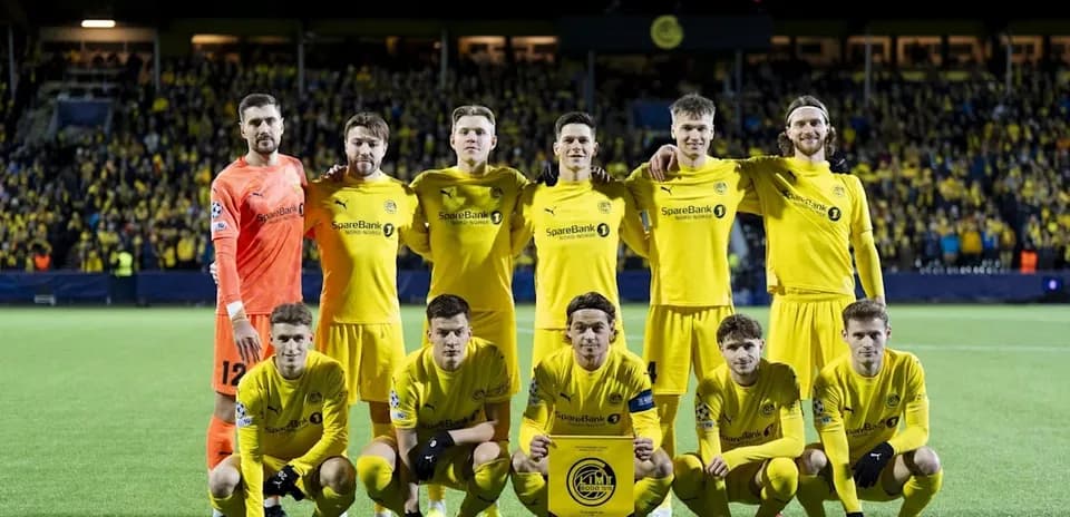 Bodo/Glimt team photo before UEFA Champions League match