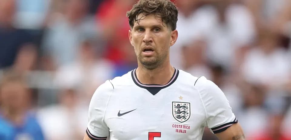 Player in England jersey during football match