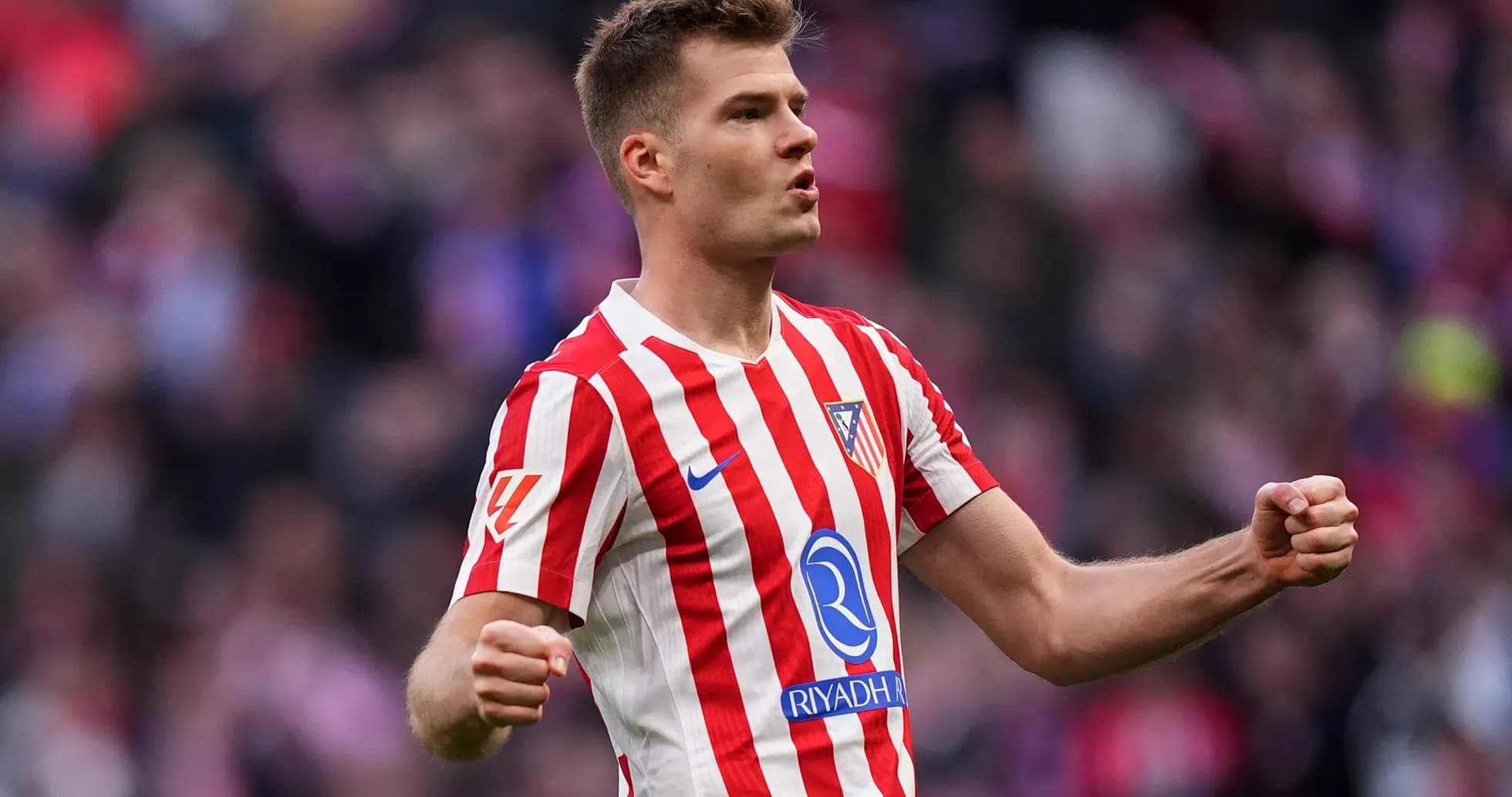 Atletico Madrid player celebrating a goal