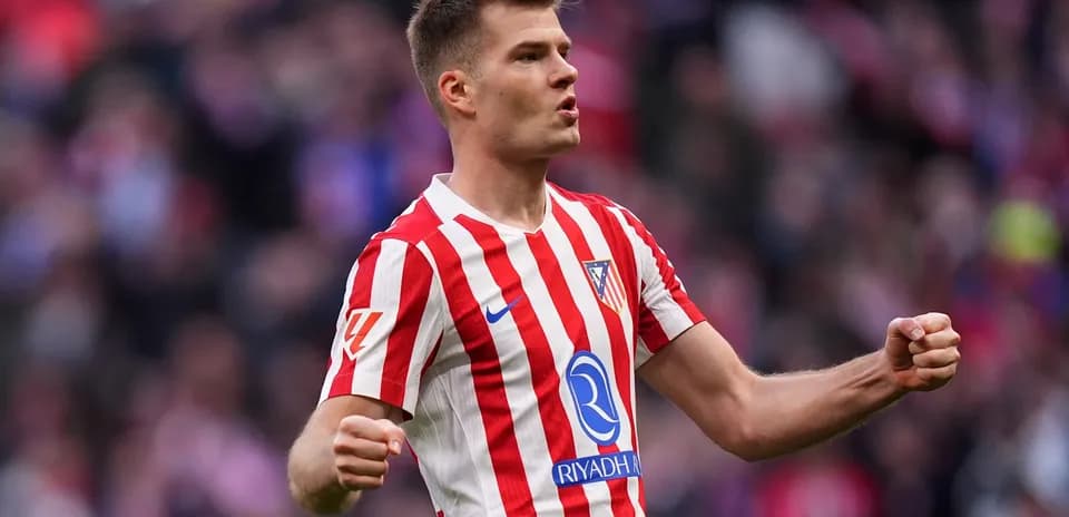 Atletico Madrid player celebrating a goal