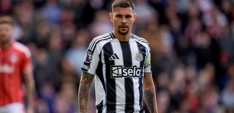 Newcastle player in kit during match