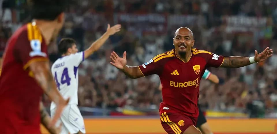 Player celebrating goal during match at stadium