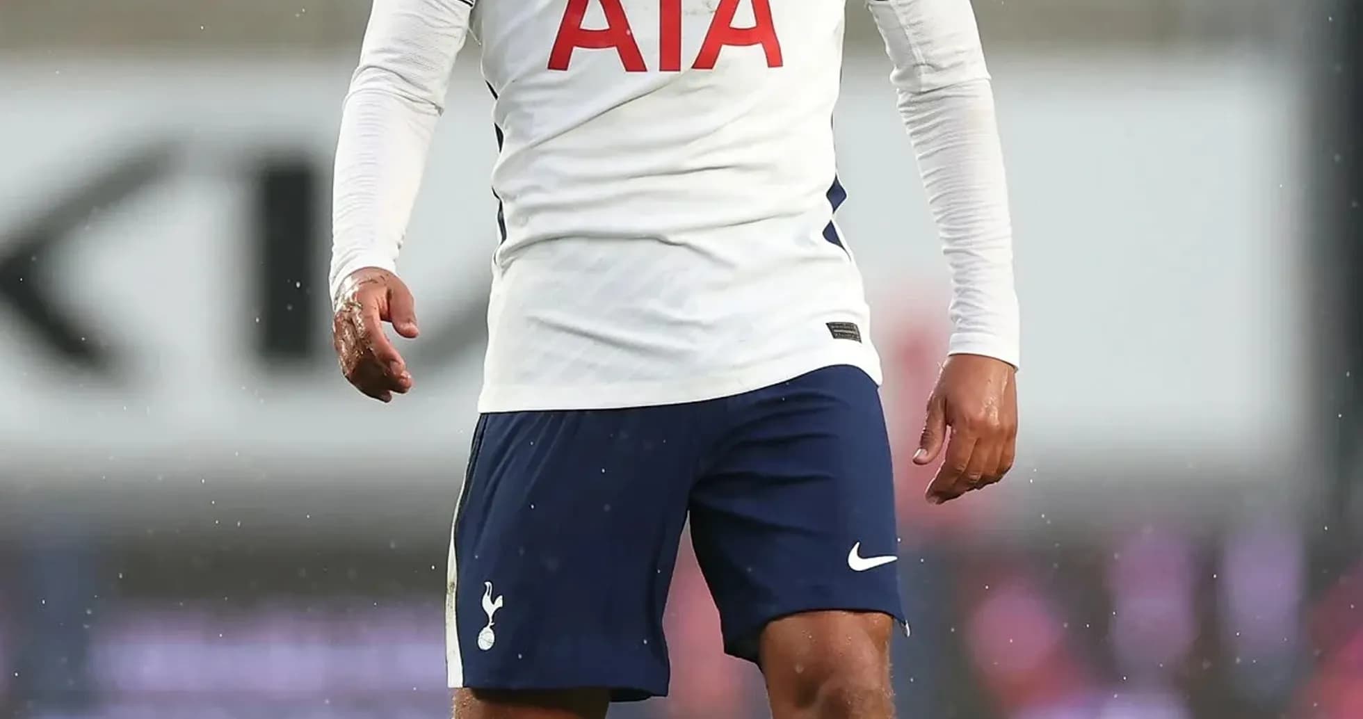 Player wearing Tottenham kit during a match