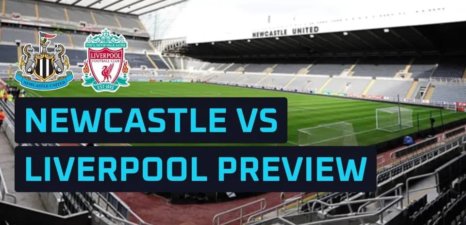 Newcastle vs Liverpool match preview graphic