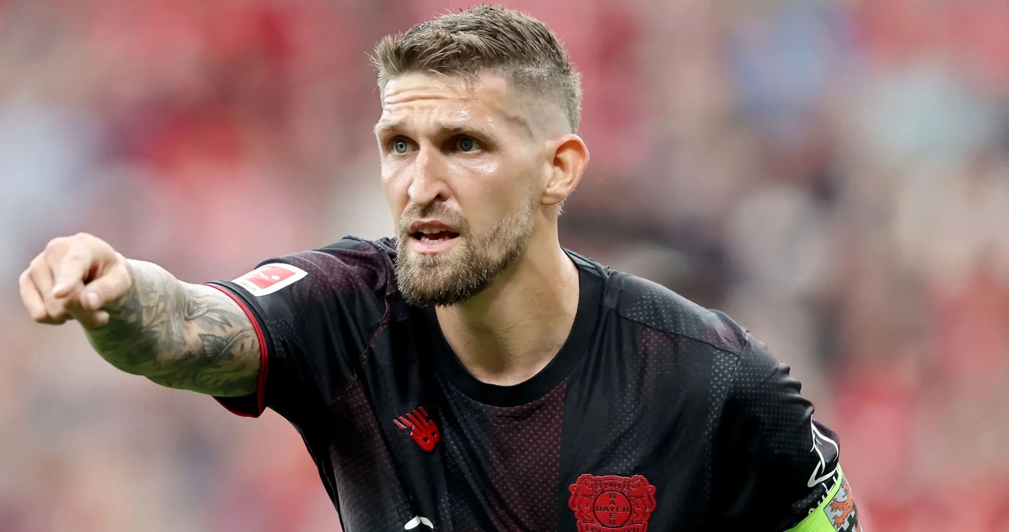 Goalkeeper directing teammates during a match
