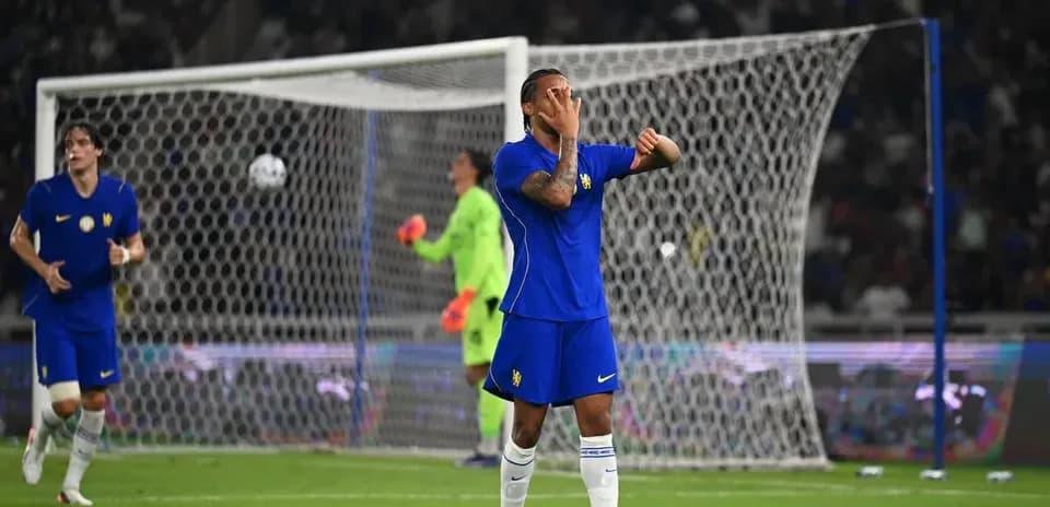Player reacting after a missed scoring opportunity
