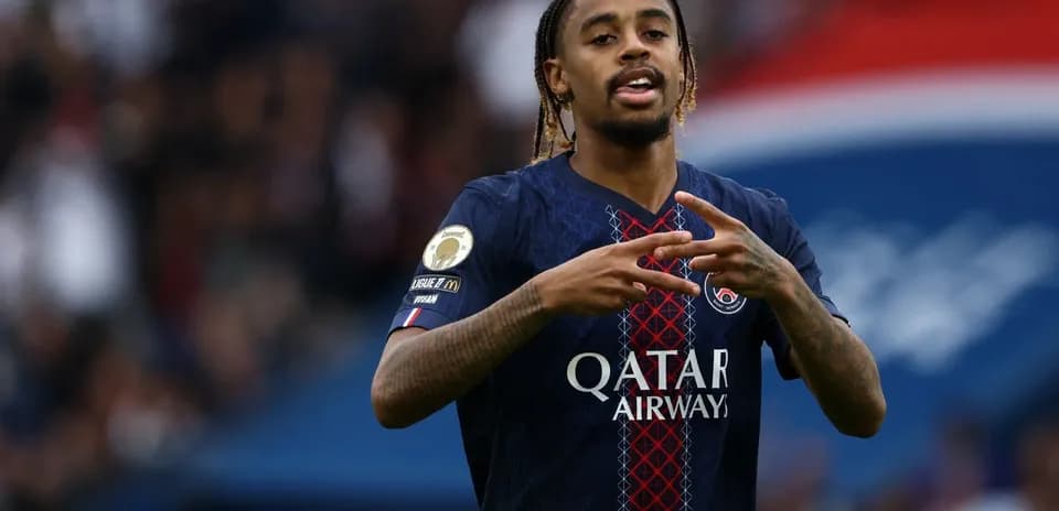 Player gesturing during match for Paris Saint-Germain