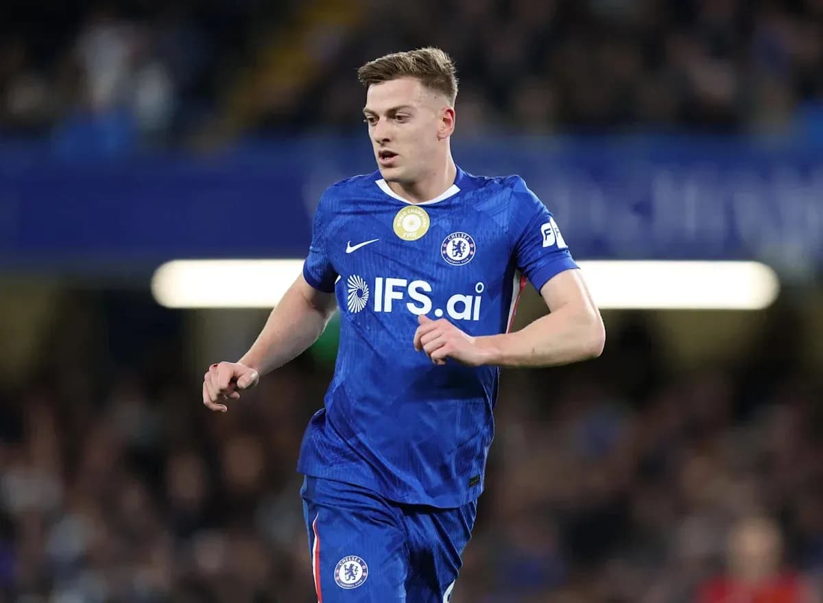Chelsea player running during a match