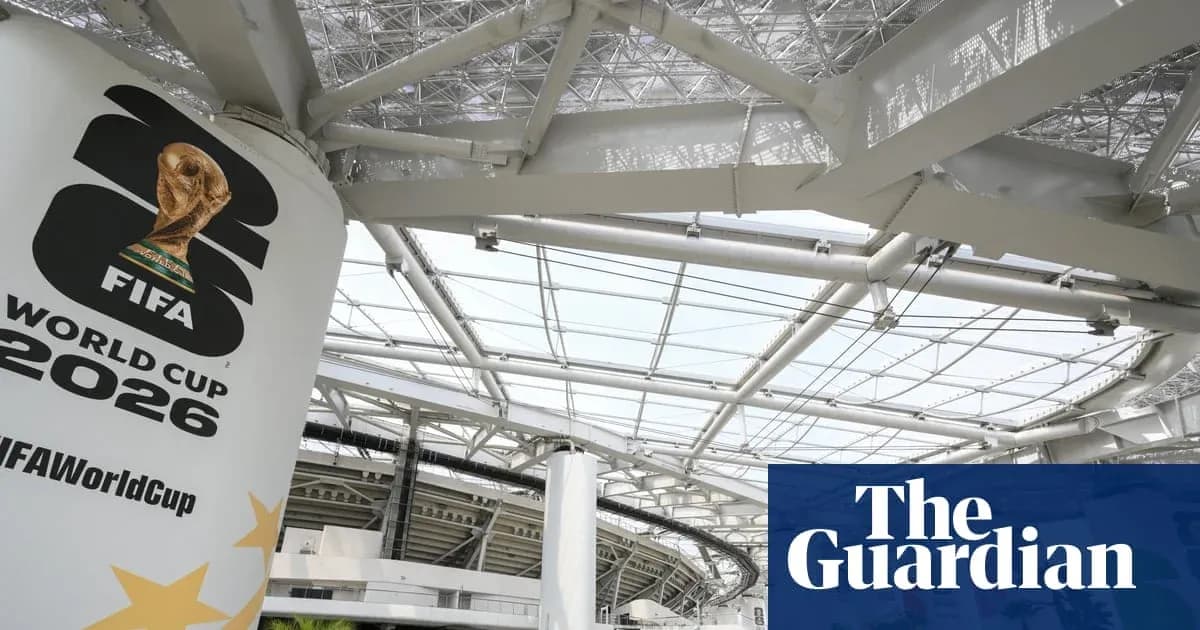 FIFA World Cup 2026 logo displayed at stadium