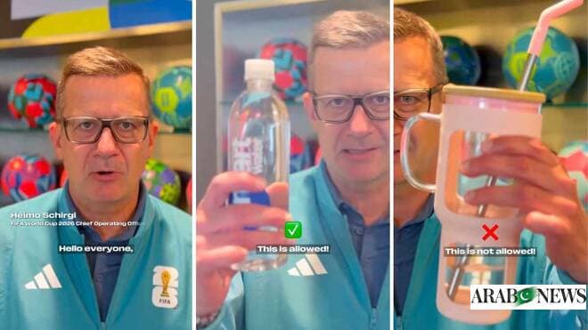 FIFA official discussing allowed and prohibited items