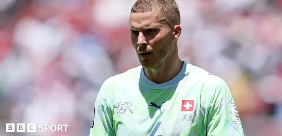 Player in Switzerland kit during a match