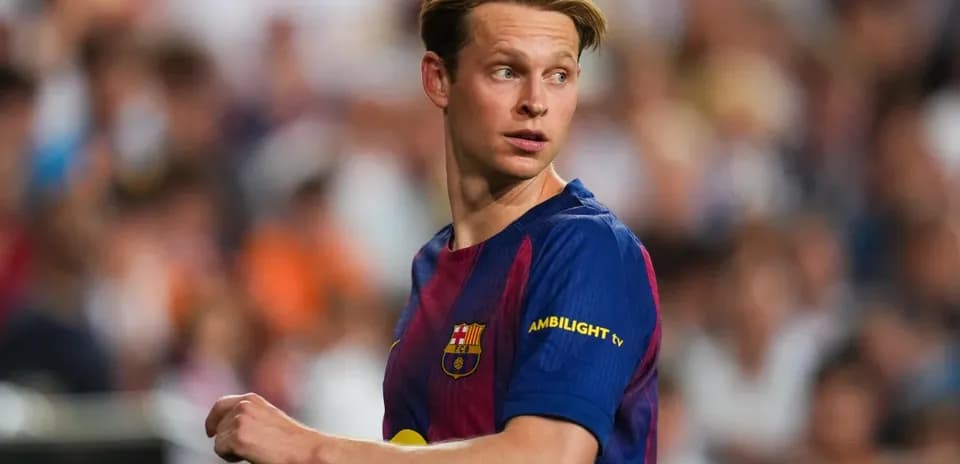 Player in Barcelona jersey during match action