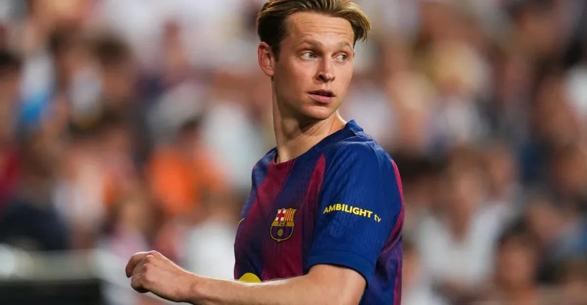 Player in Barcelona jersey during match action