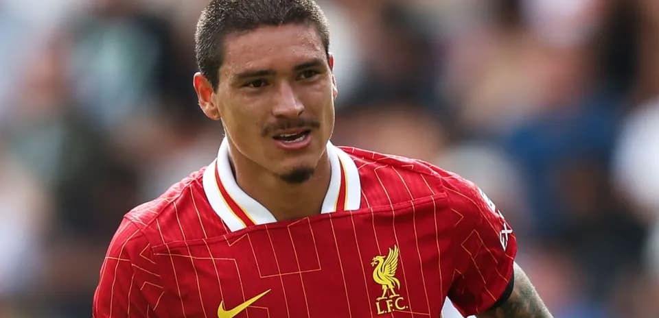Player in Liverpool jersey running on the pitch