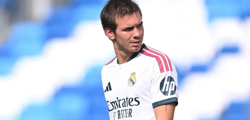 Player in Real Madrid jersey during training session