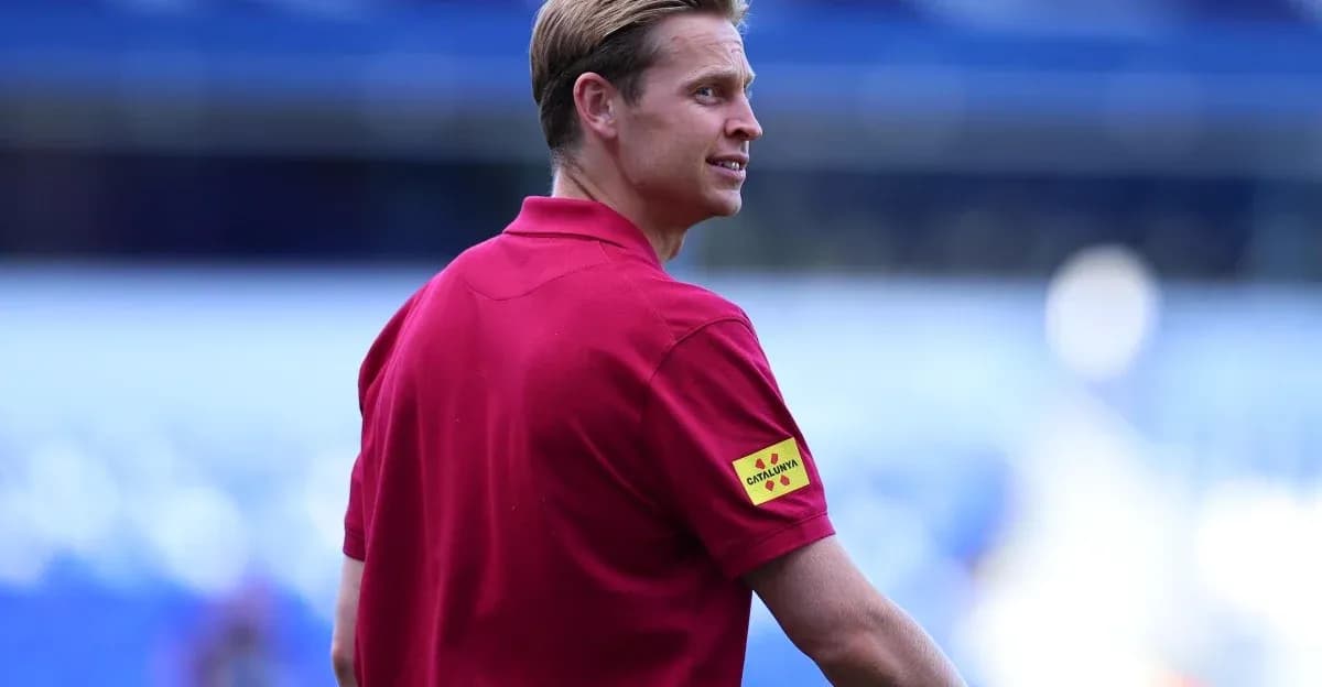 Referee observing the field before the match