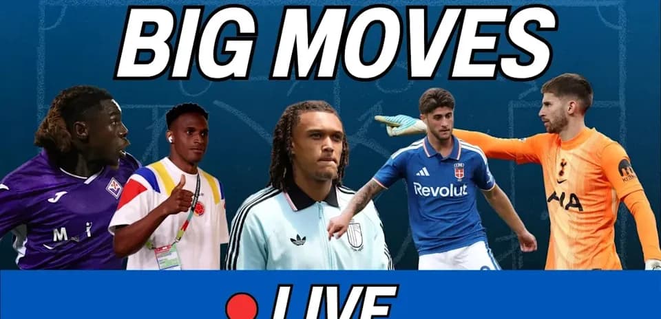 Players featured in live transfer updates graphic
