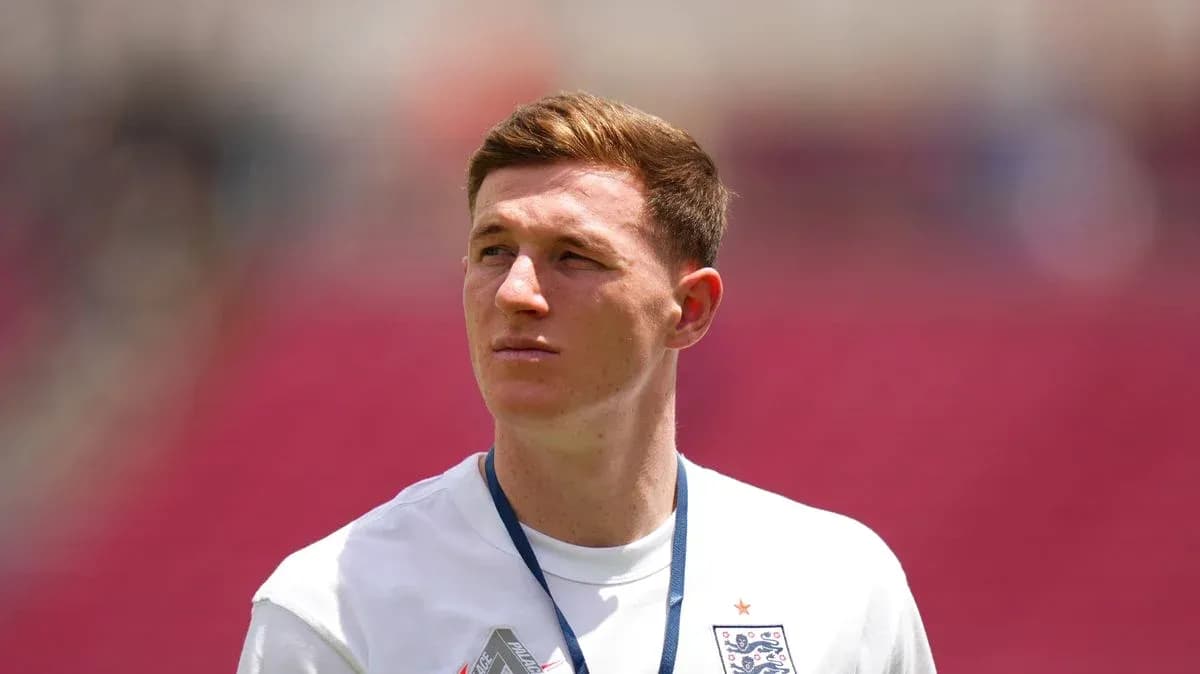 Player in England jersey during warm-up session