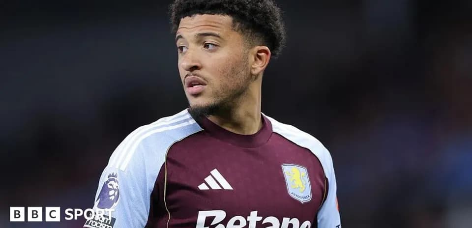 Player in Aston Villa jersey during match