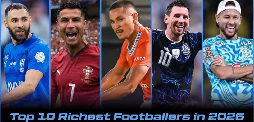Top 10 Wealthiest Active Footballers in 2026