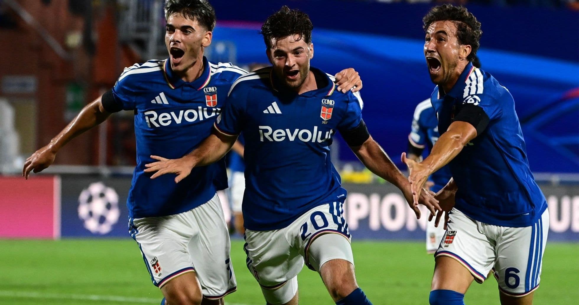 Como Stuns RB Leipzig in Champions League Debut with a Commanding 4-1 Win