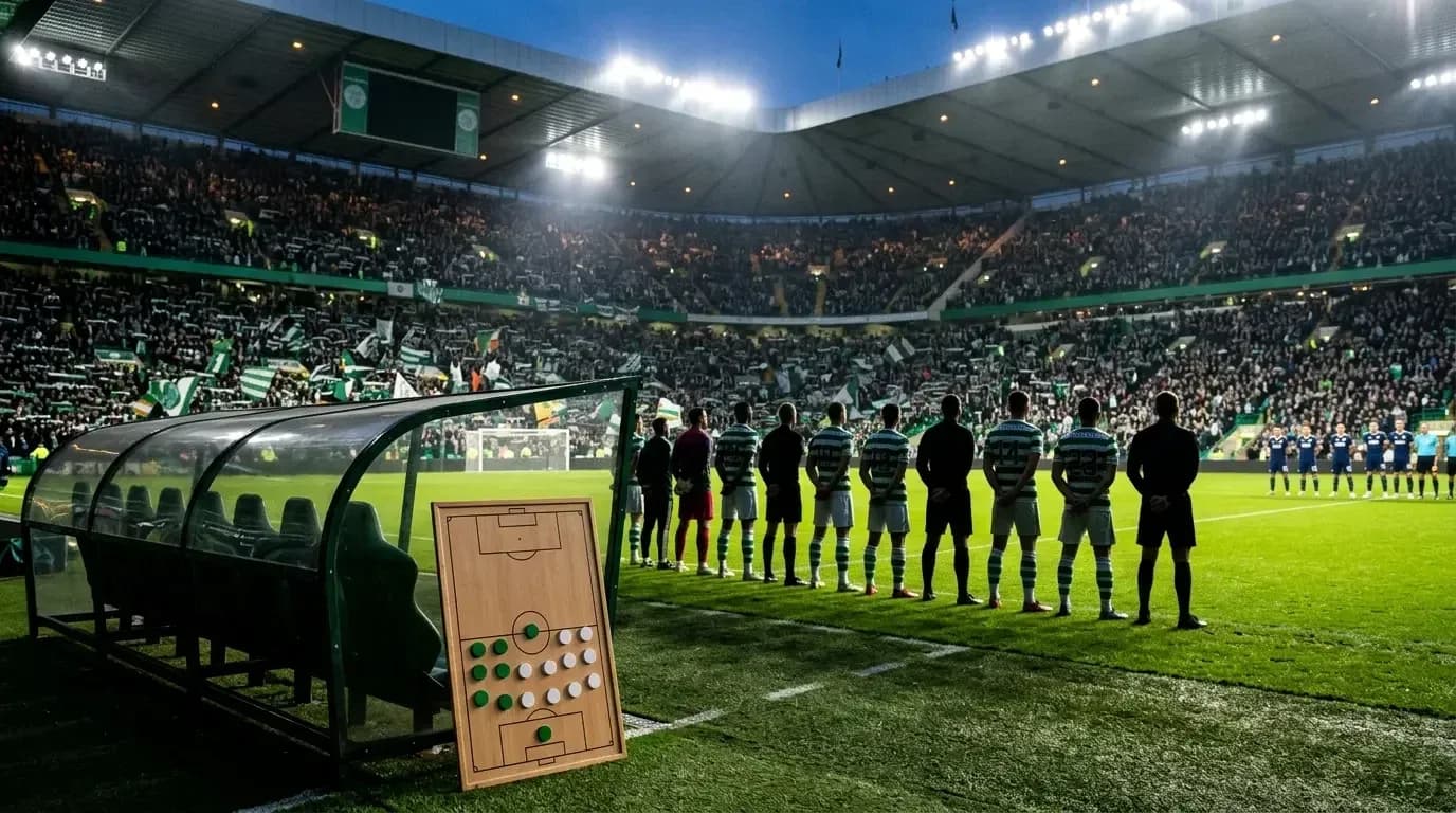 Celtic players lined up before the match Celtic players lined up before the match