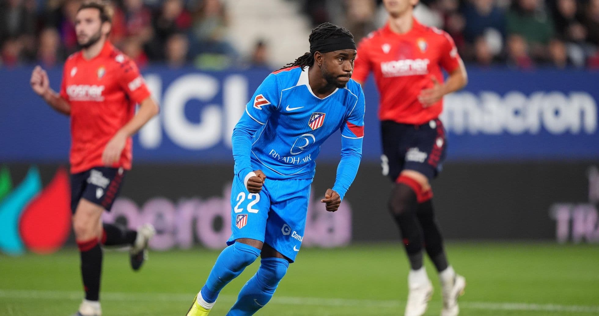 Atletico Madrid player in action during match Atletico Madrid player in action during match