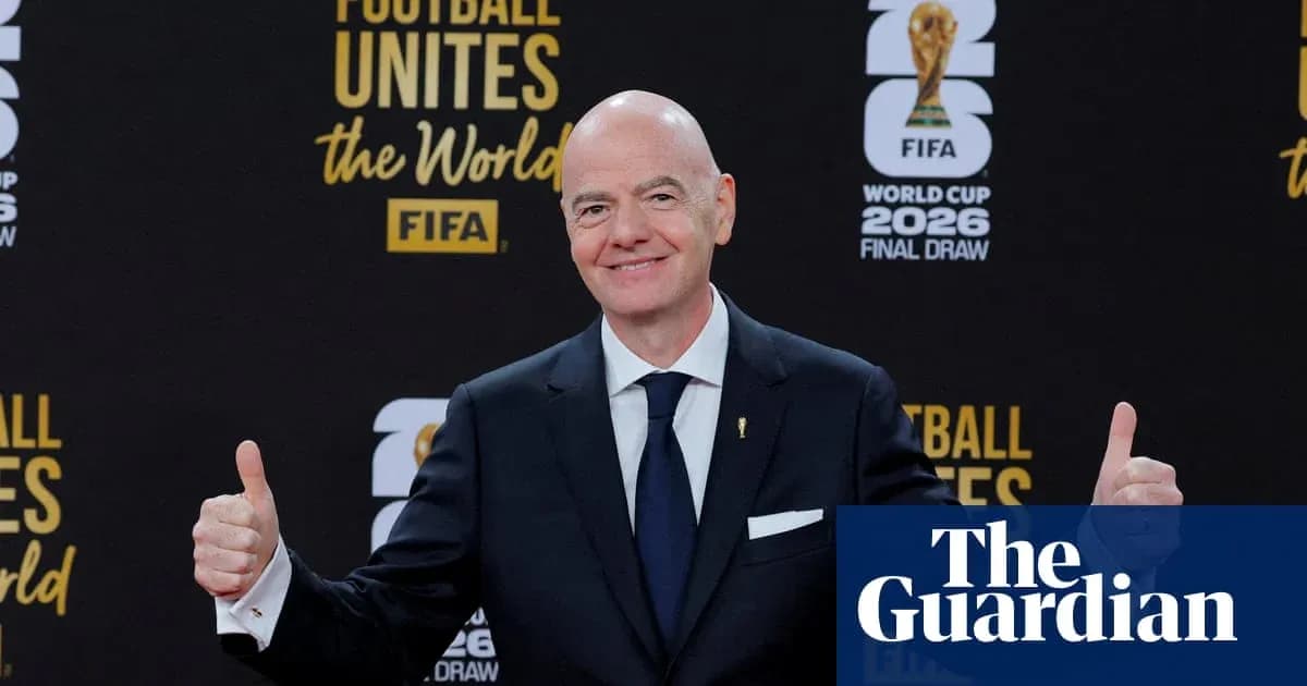 FIFA president at World Cup 2026 final draw event FIFA president at World Cup 2026 final draw event