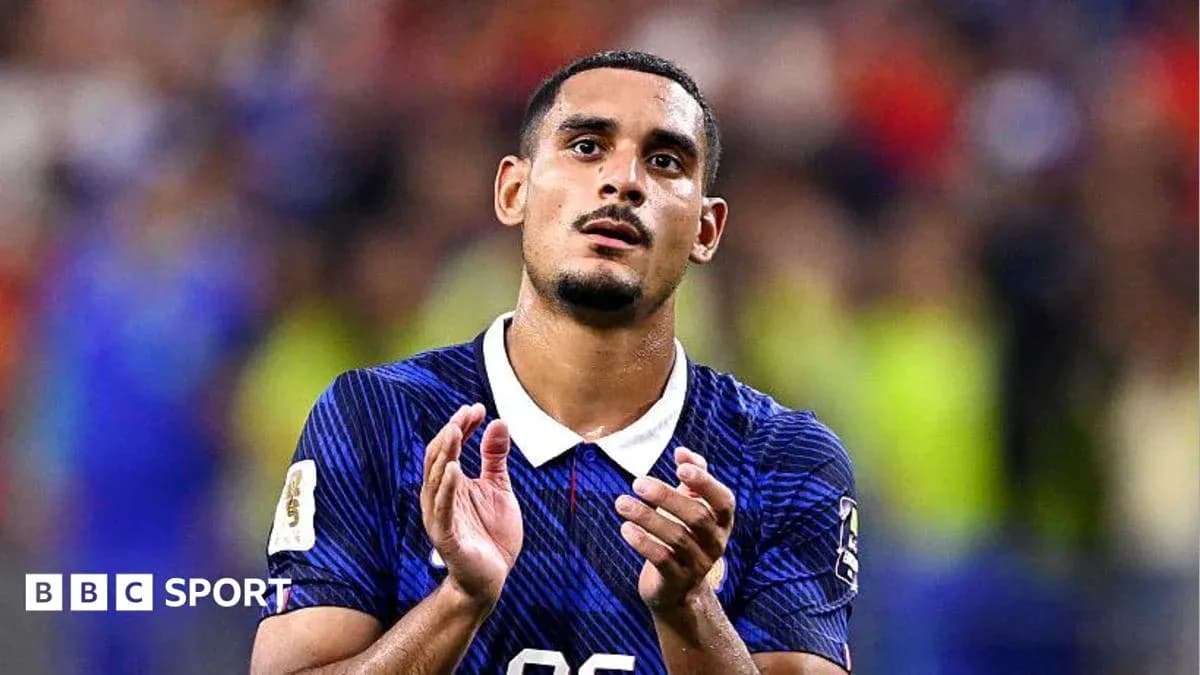 Player applauding fans after match Player applauding fans after match