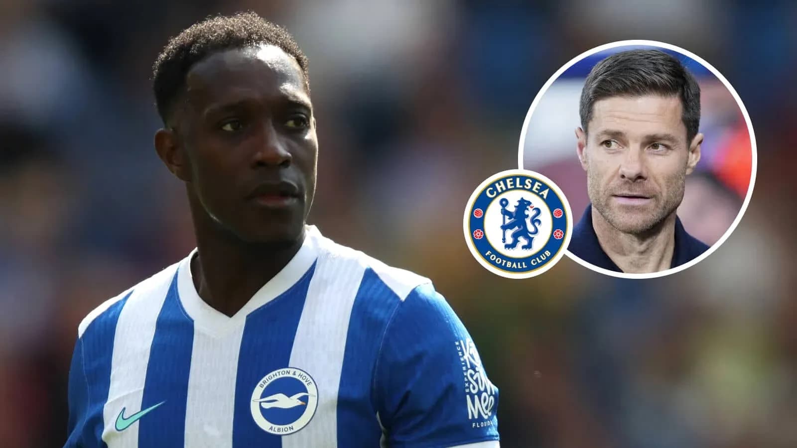 Brighton player Danny Welbeck during match action Brighton player Danny Welbeck during match action