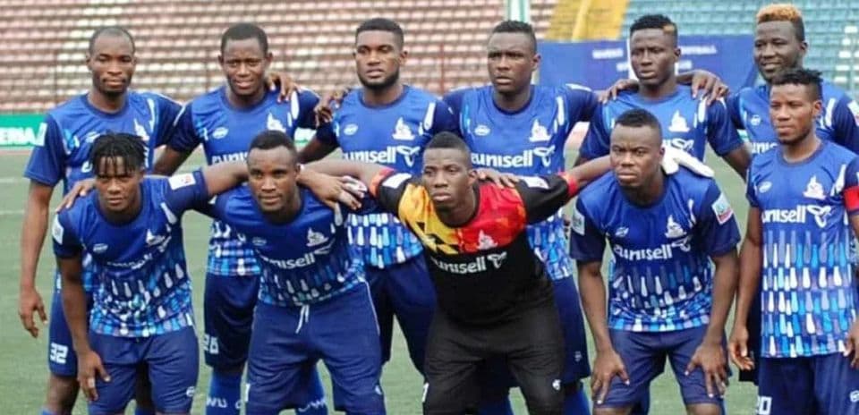 Rivers United team photo before the match Rivers United team photo before the match