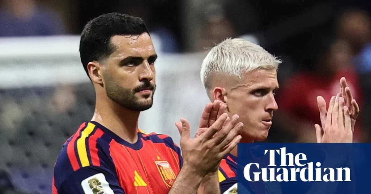 Two Spain players applauding fans after match Two Spain players applauding fans after match