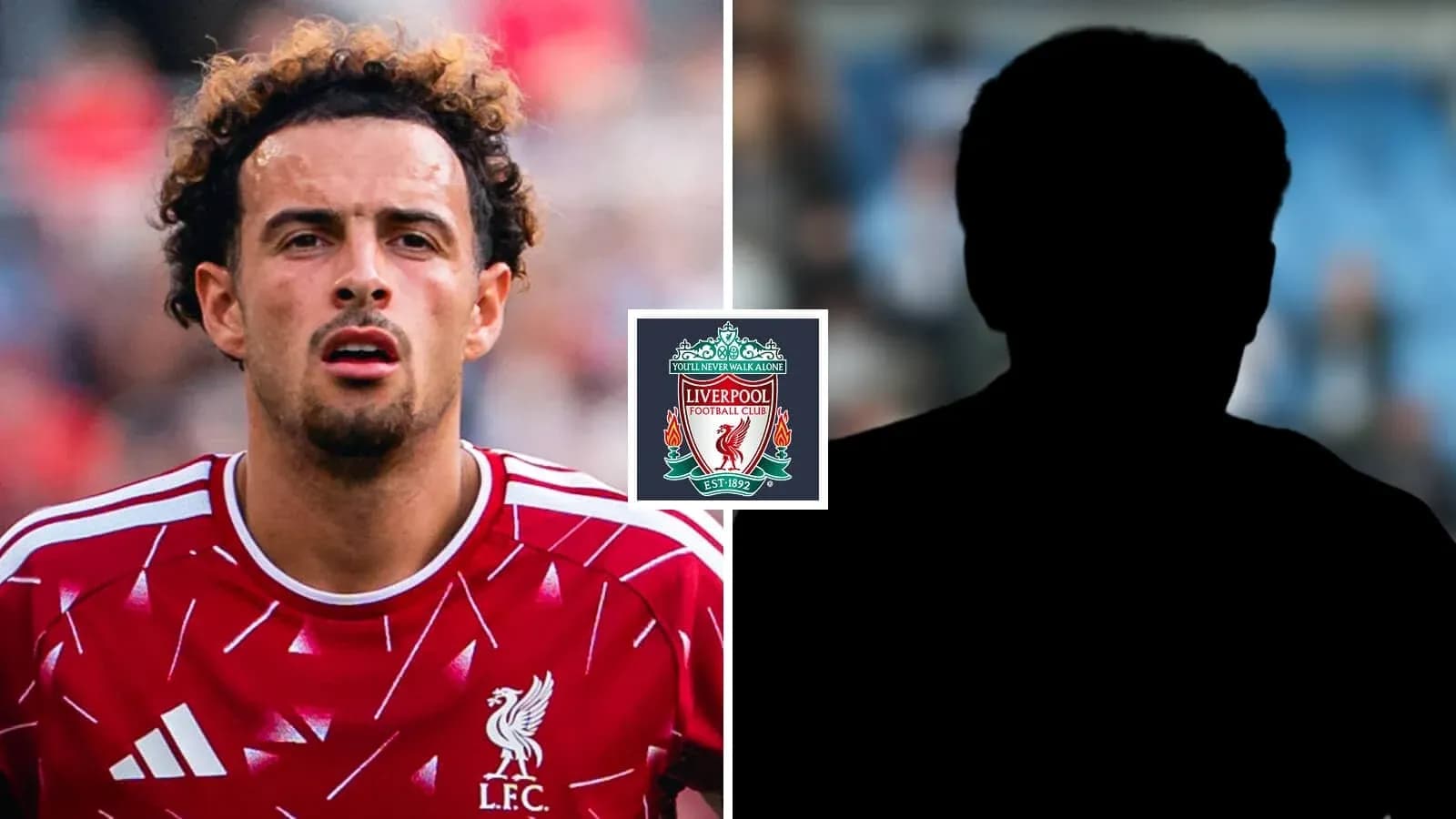 Liverpool player in red kit with club logo Liverpool player in red kit with club logo