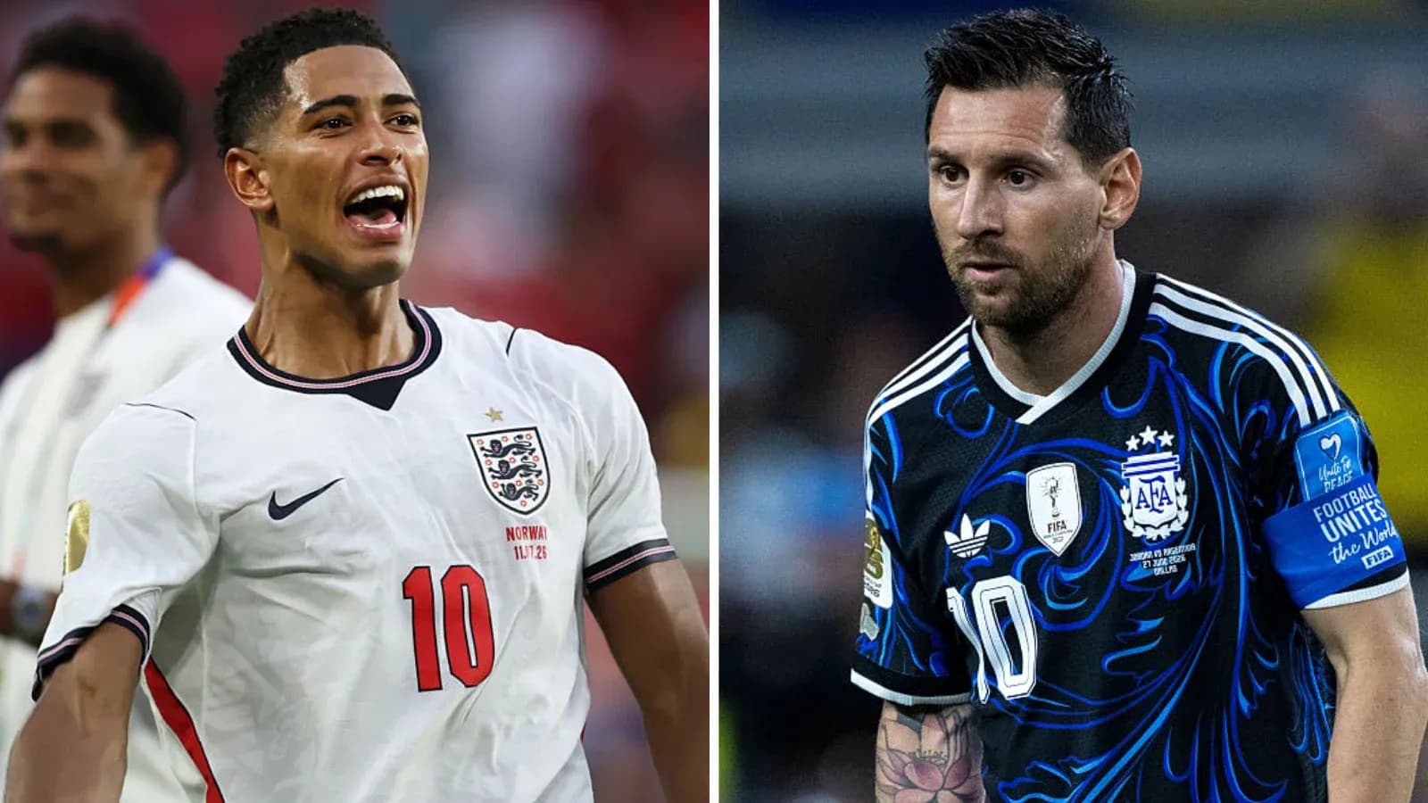 Bellingham and Messi during World Cup match Bellingham and Messi during World Cup match