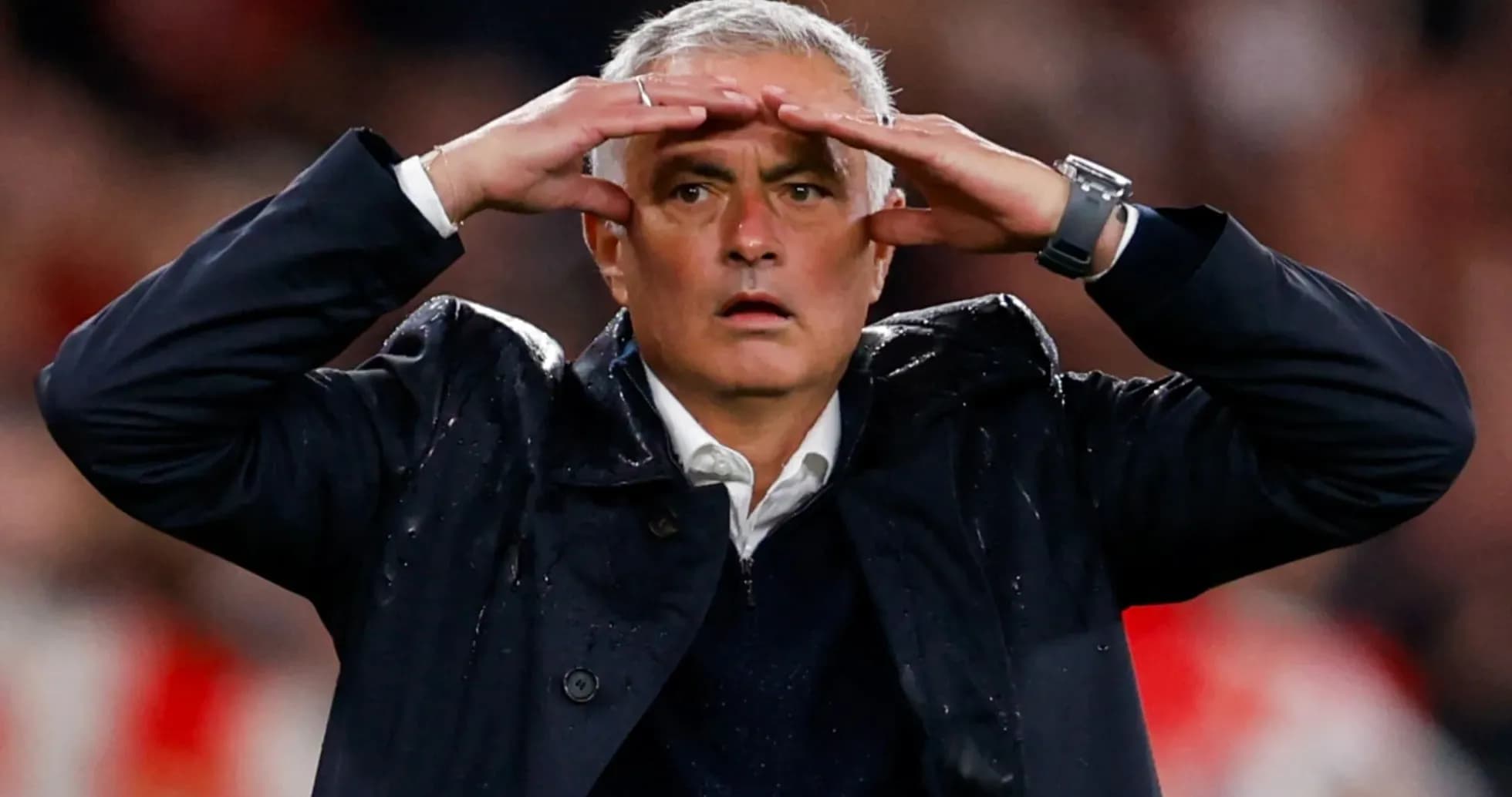 Coach gesturing during a football match Coach gesturing during a football match