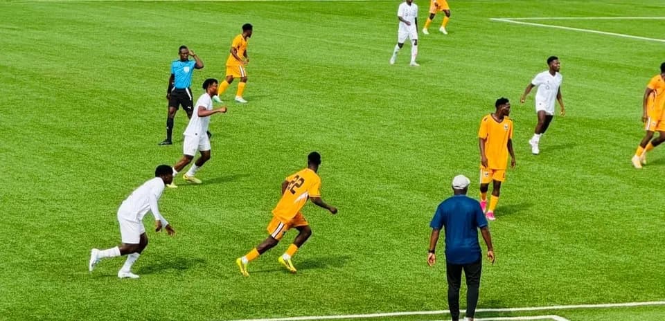 Players in action during AS Sobemap vs Enugu Rangers Players in action during AS Sobemap vs Enugu Rangers