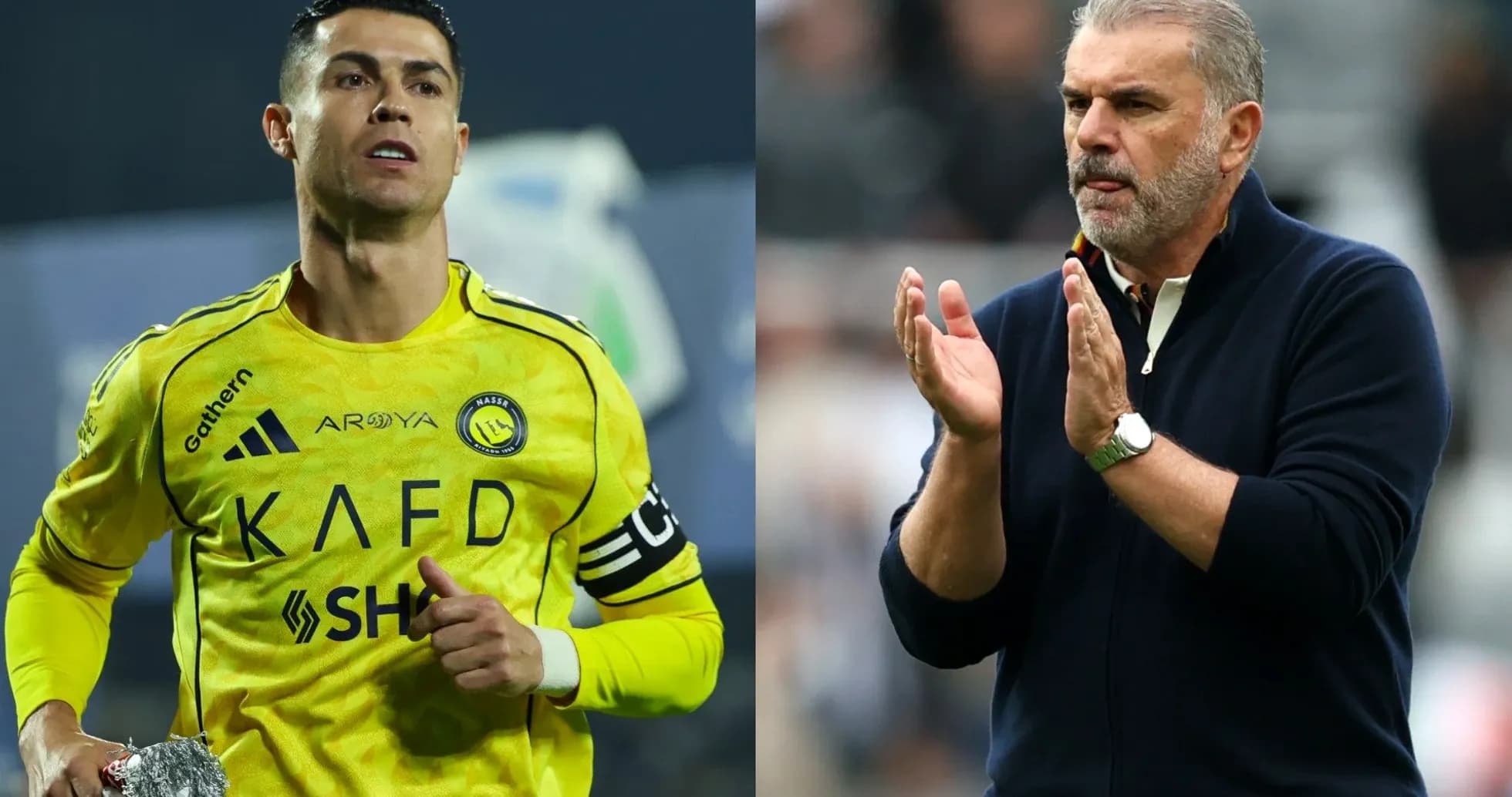 Cristiano Ronaldo and coach during a match Cristiano Ronaldo and coach during a match