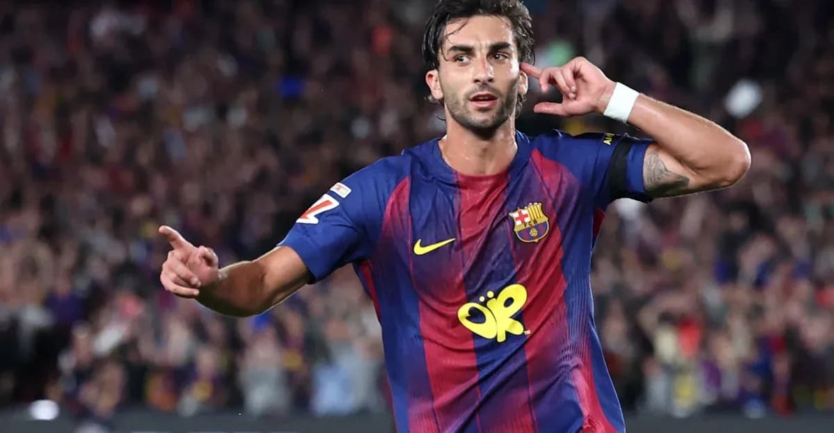 Player celebrating a goal during match at Camp Nou Player celebrating a goal during match at Camp Nou