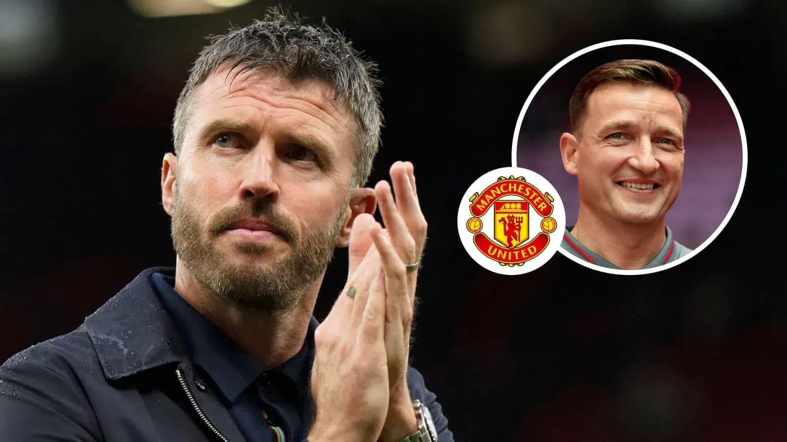 Michael Carrick applauding at Manchester United match Michael Carrick applauding at Manchester United match