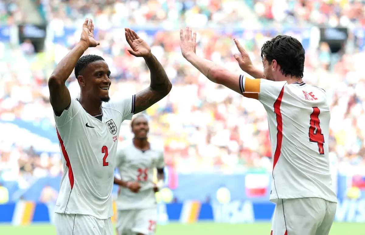 Two players celebrating a goal during match Two players celebrating a goal during match