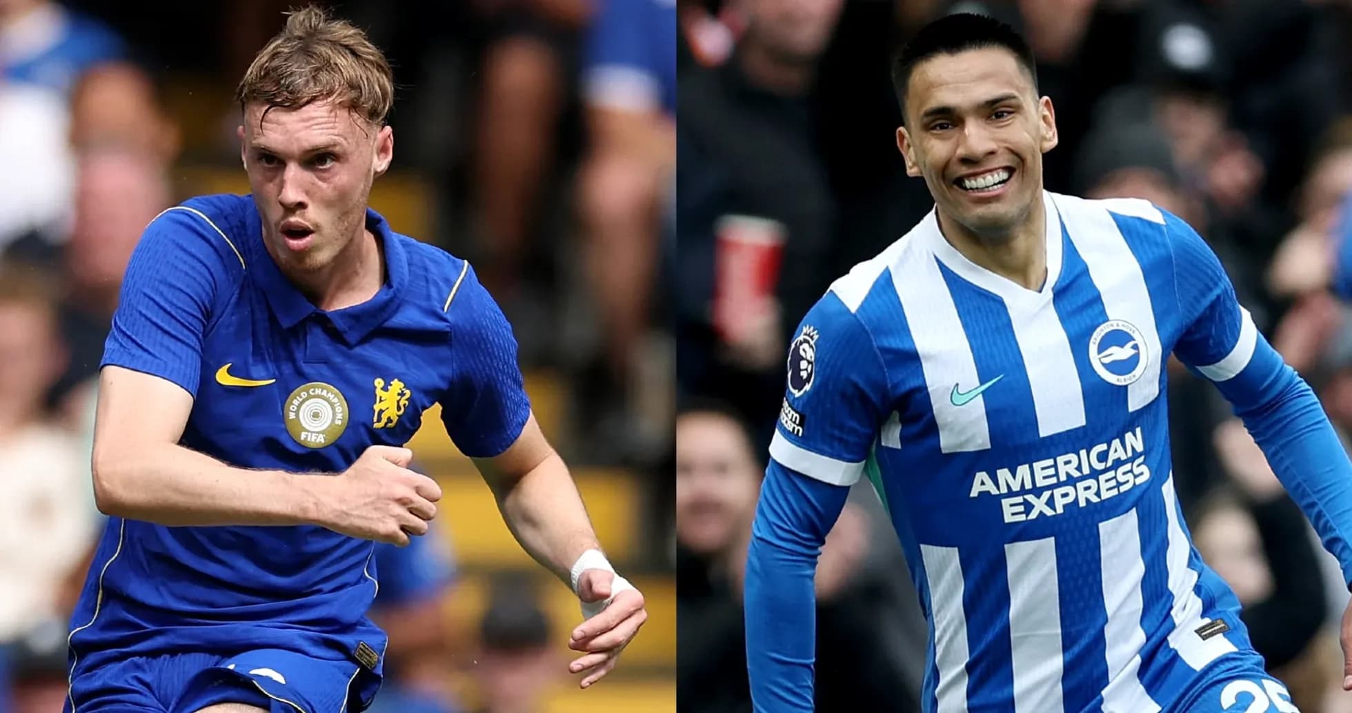 Chelsea and Brighton players during Premier League match Chelsea and Brighton players during Premier League match