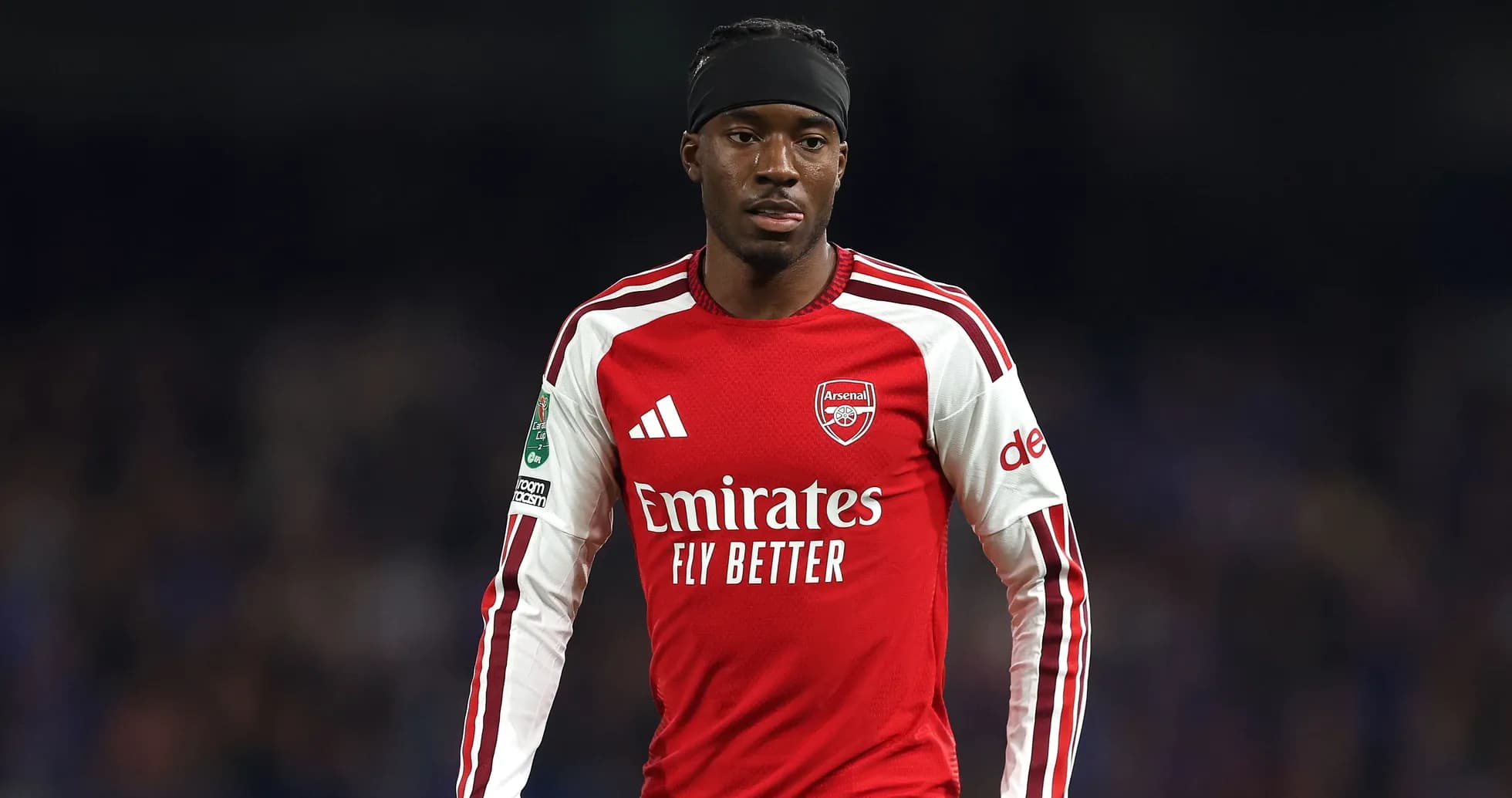 Player wearing Arsenal kit during a match Player wearing Arsenal kit during a match