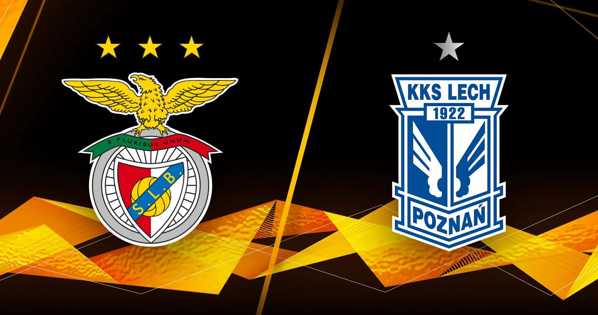 Benfica and Lech Poznan club logos Benfica and Lech Poznan club logos